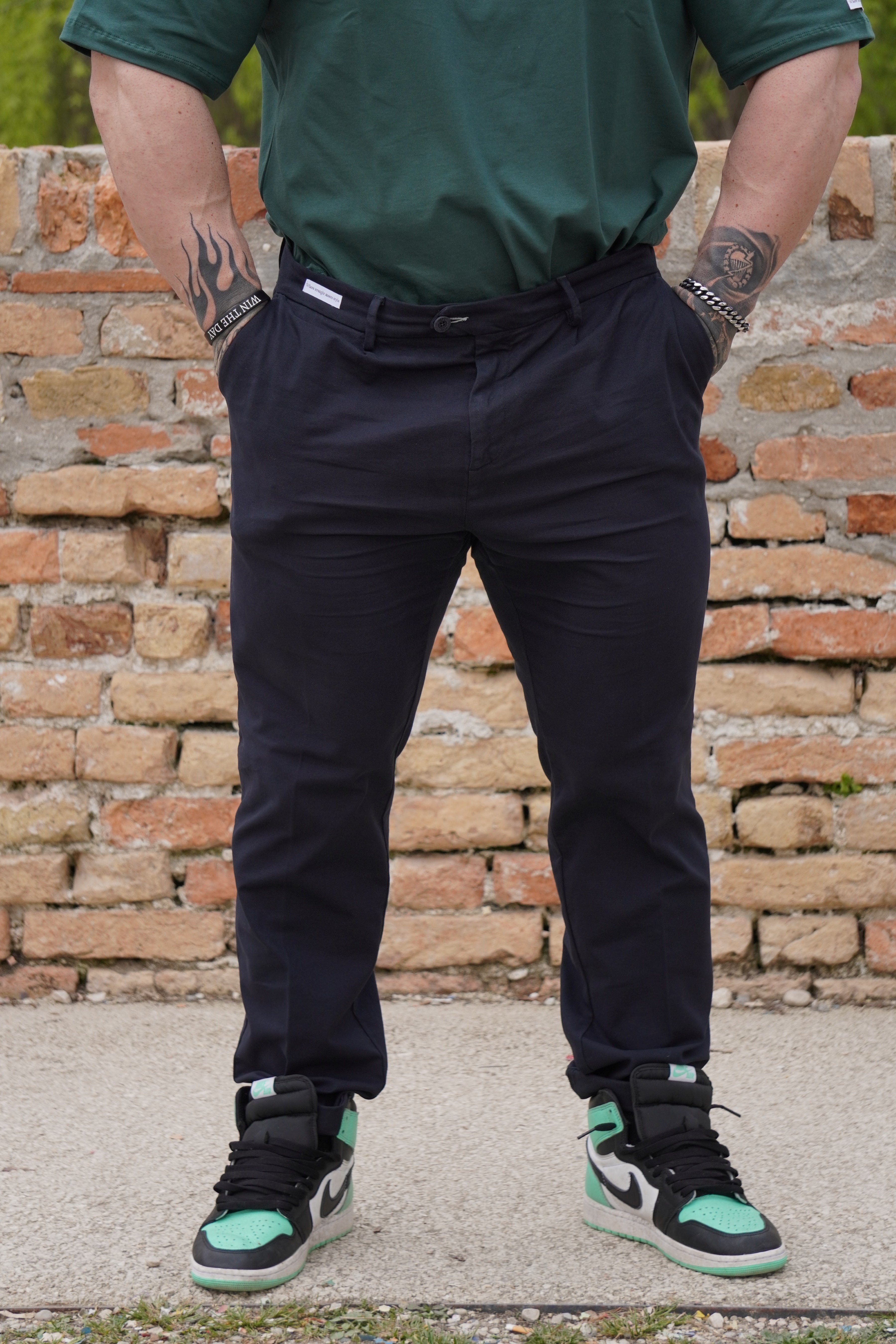 BLUE CHINO PANTS