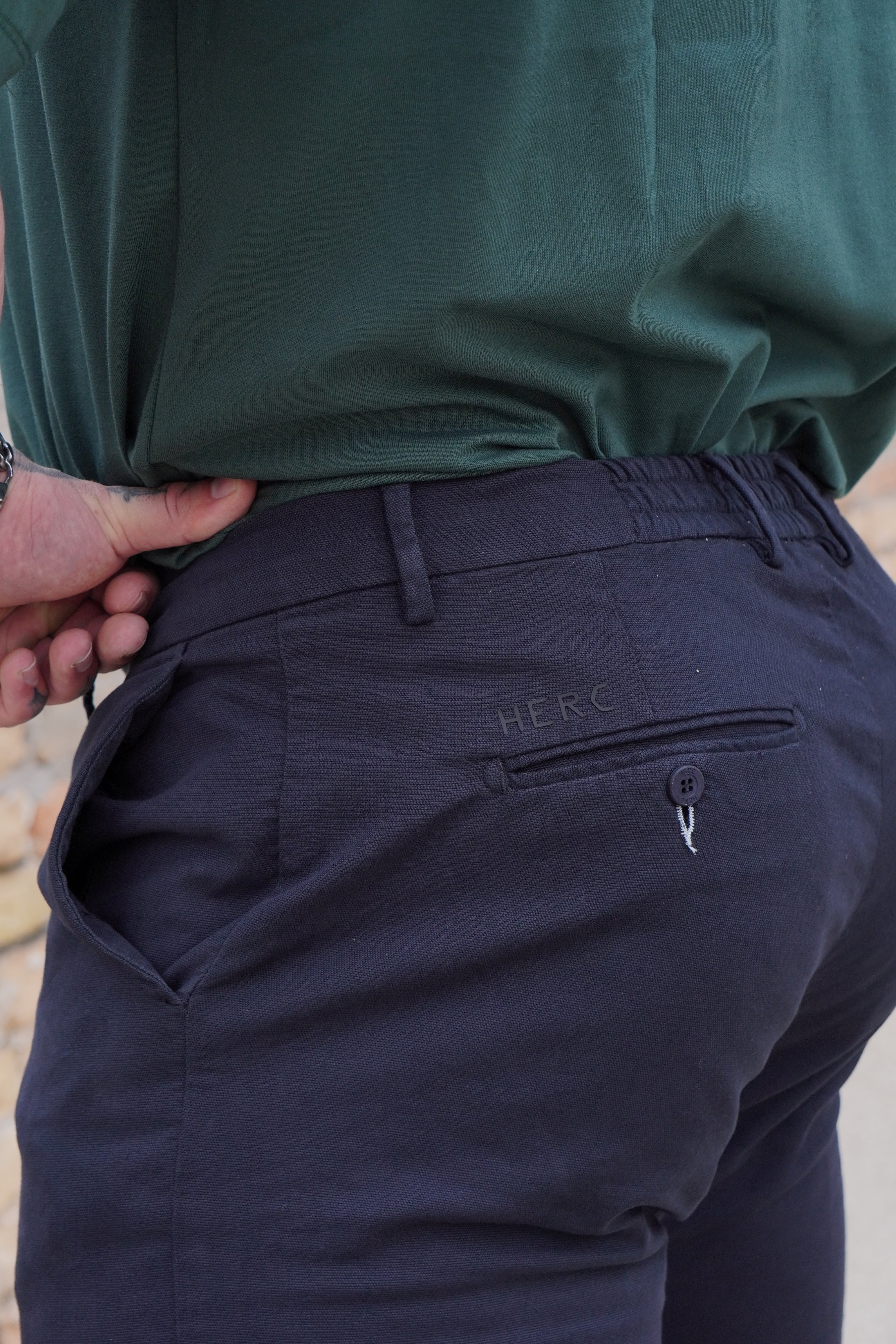 BLUE CHINO PANTS