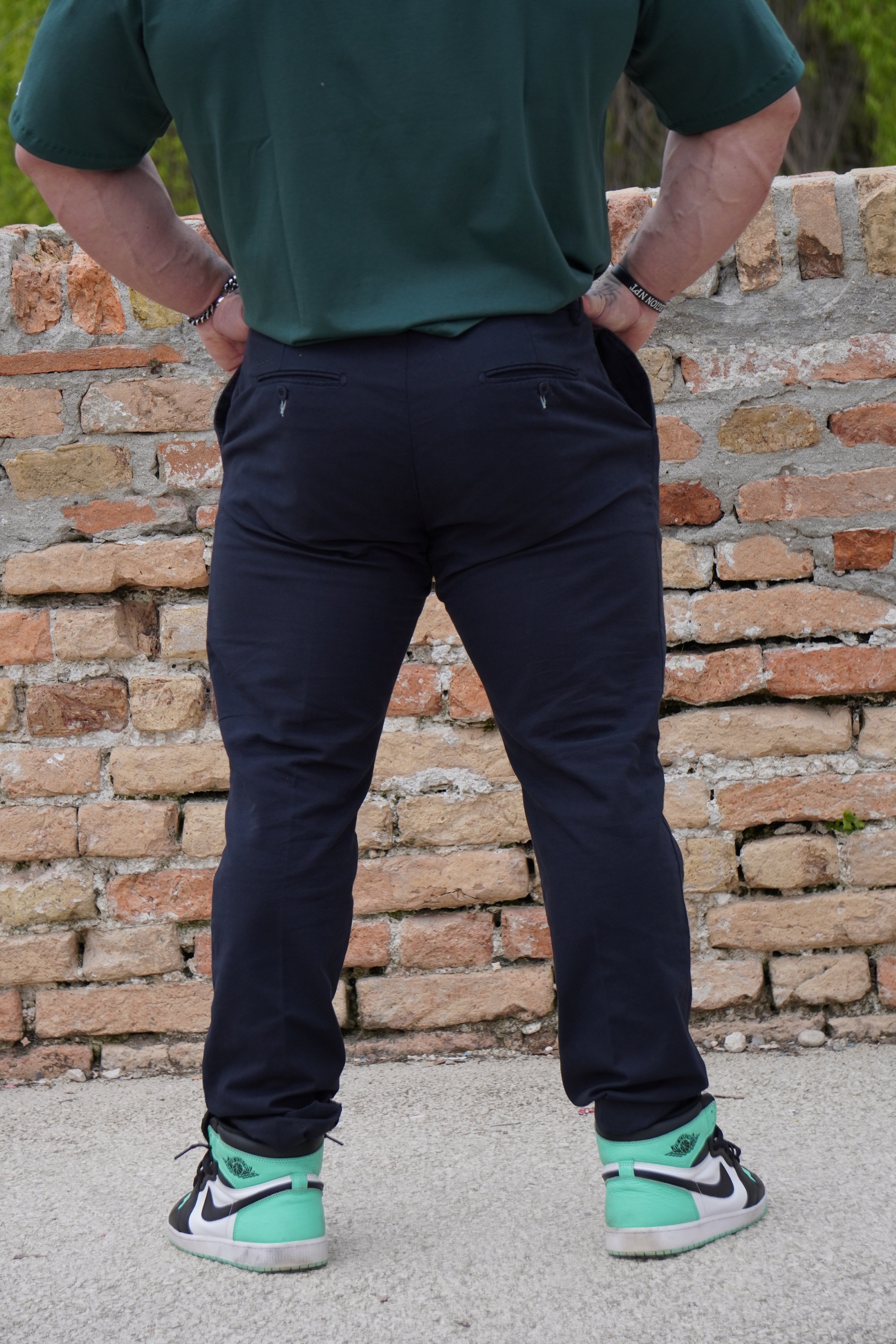 BLUE CHINO PANTS