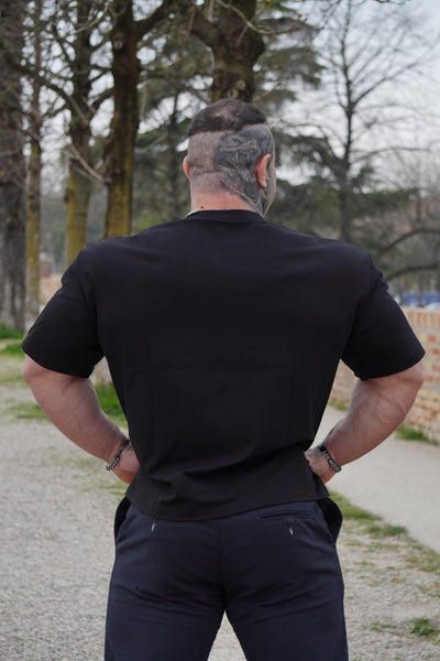 REGULAR FIT CROP LOGO T-SHIRT
