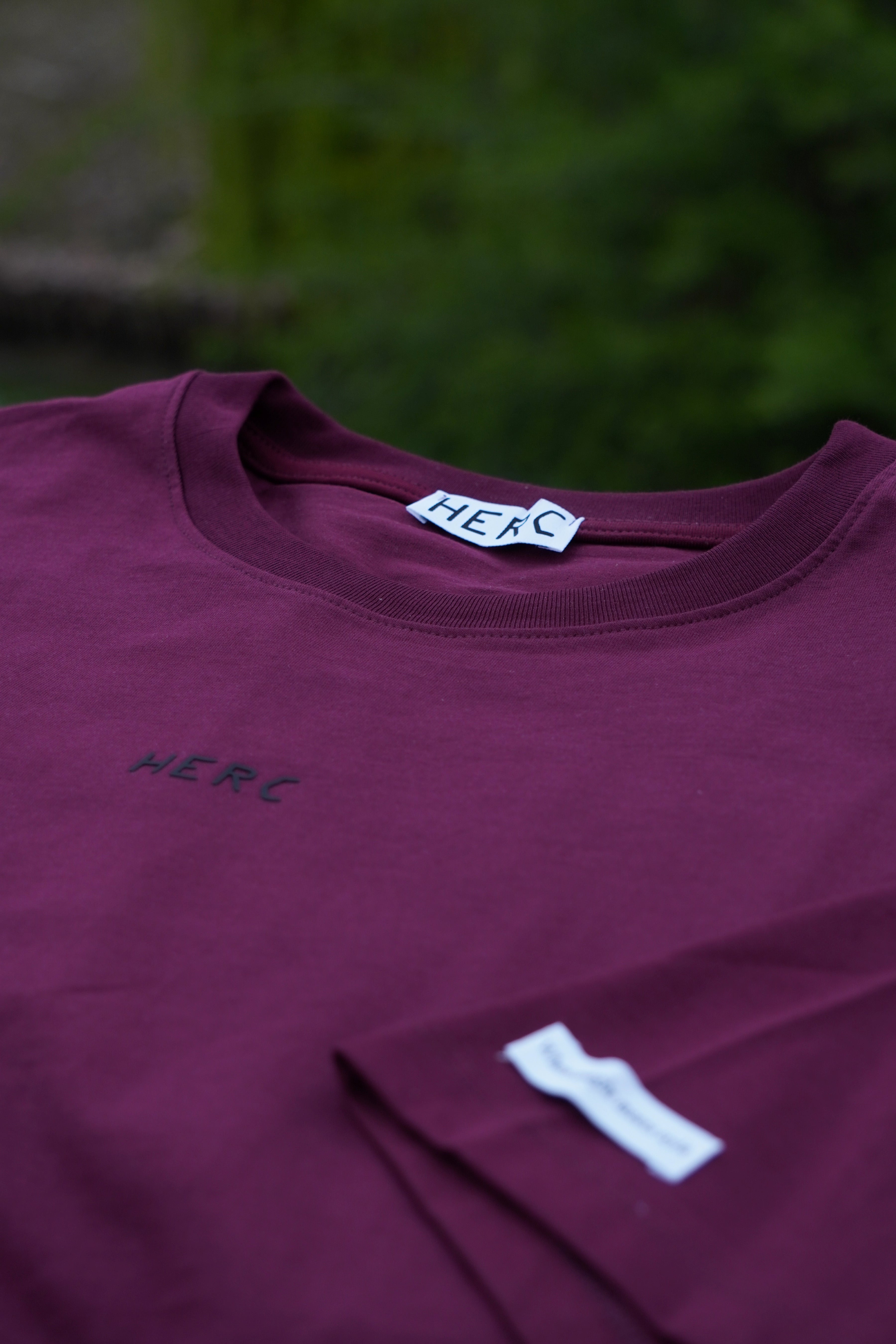 T-SHIRT LOGO OVERSIZE BORDEAUX