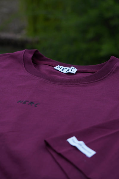BORDEAUX OVERSIZE LOGO T-SHIRT 