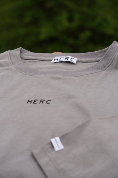 IRON GREY OVERSIZE LOGO T-SHIRT