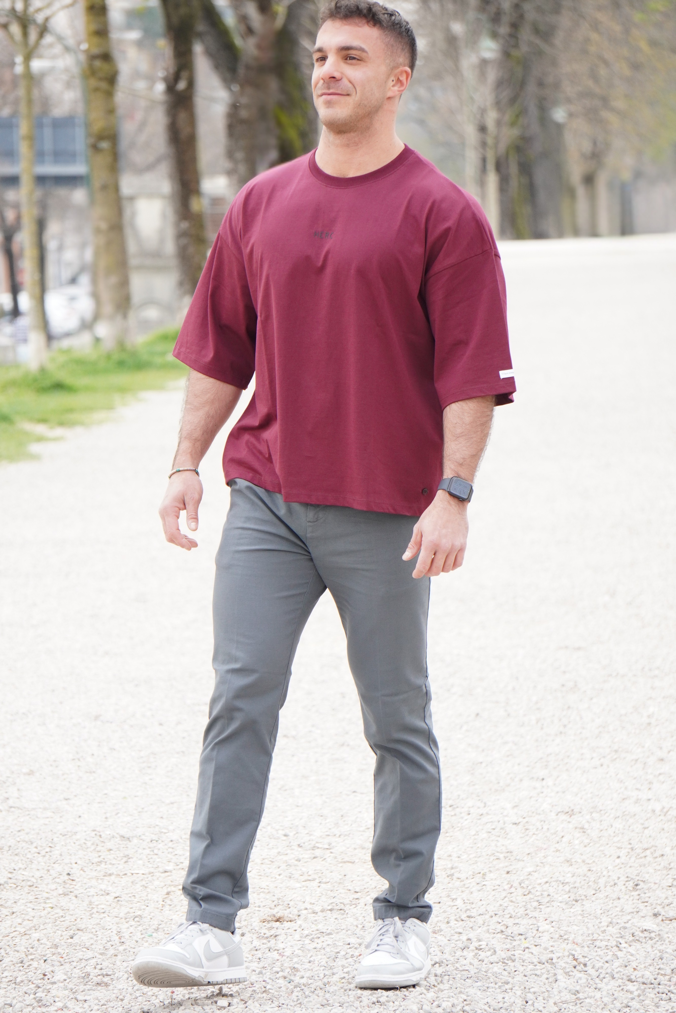 PANTALONE CHINO GRIGIO